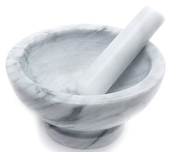 Fox Run Oversized White Marble Mortar &amp; Pestle by Kitchen Niche