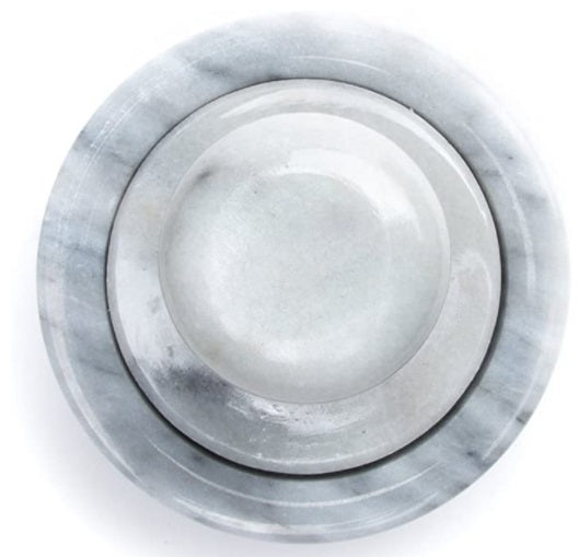 Fox Run Small White Marble Mortar & Pestle by Kitchen Niche