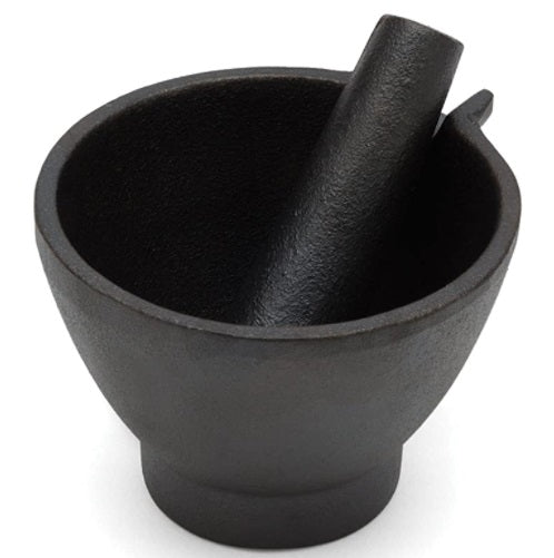 Fox Run Black Cast Iron Mortar &amp; Pestle by Kitchen Niche