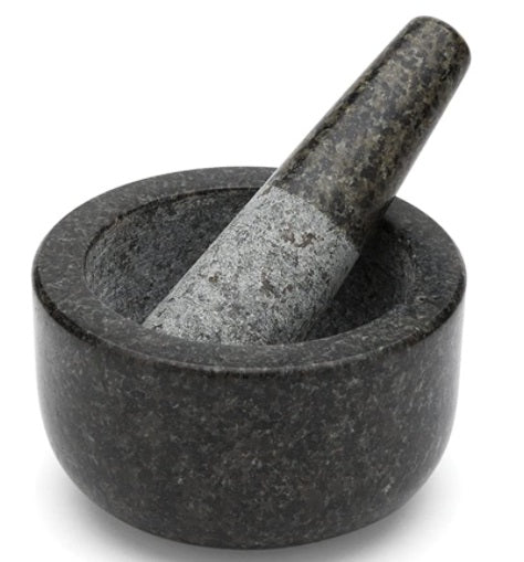 Fox Run Black Granite Mortar & Pestle 4.75-Inch by Kitchen Niche