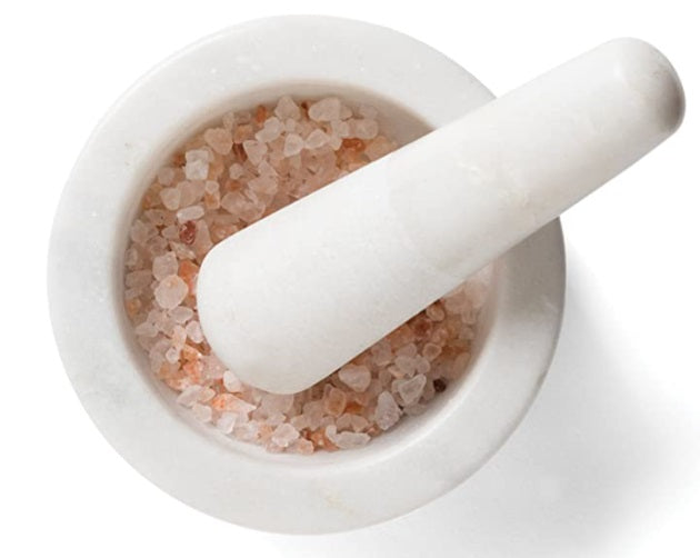 Fox Run White Marble Mortar & Pestle by Kitchen Niche