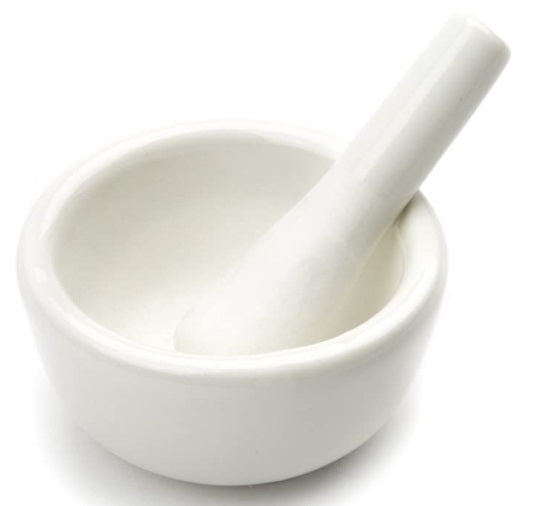 Fox Run White Ceramic Mini Mortar & Pestle by Kitchen Niche