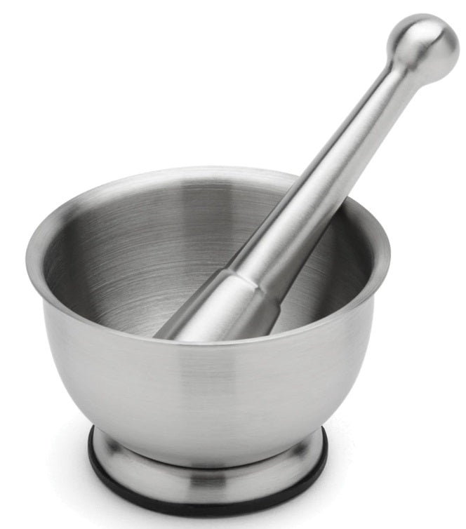 Fox Run Stainless Steel Mortar and Pestle 4.75-Inch by Kitchen Niche