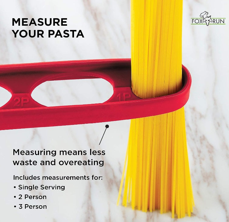 Fox Run 2 in 1 Silicone Pasta Serving Tongs with Measurer by Kitchen Niche