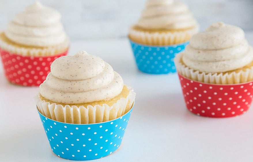 Fox Run Polka Dot Blue &amp; Red Cupcake Wrap Set of 12 by Kitchen Niche