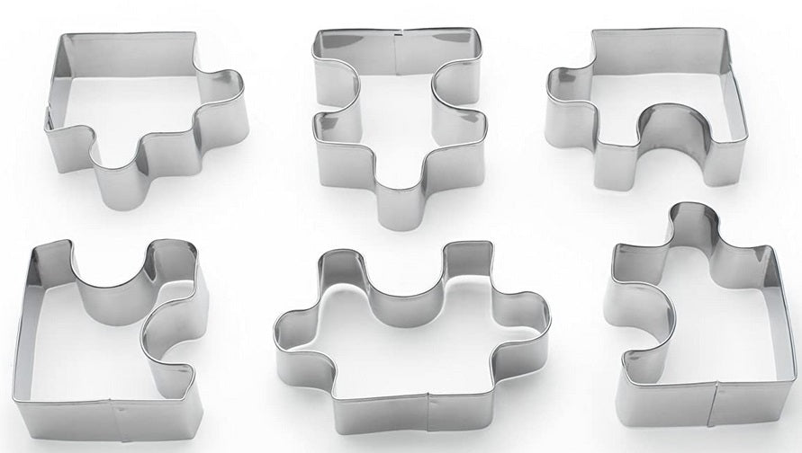 Fox Run Puzzle Pieces Cookie Cutter Set by Kitchen Niche