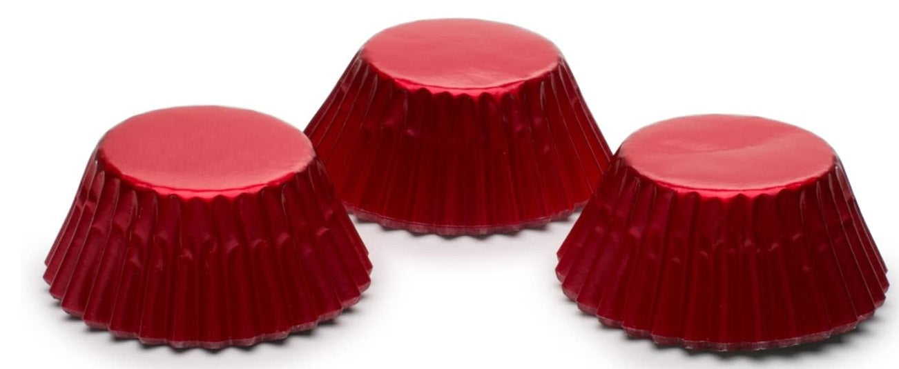 Fox Run Red Foil Mini Baking Cup Set of 48 by Kitchen Niche