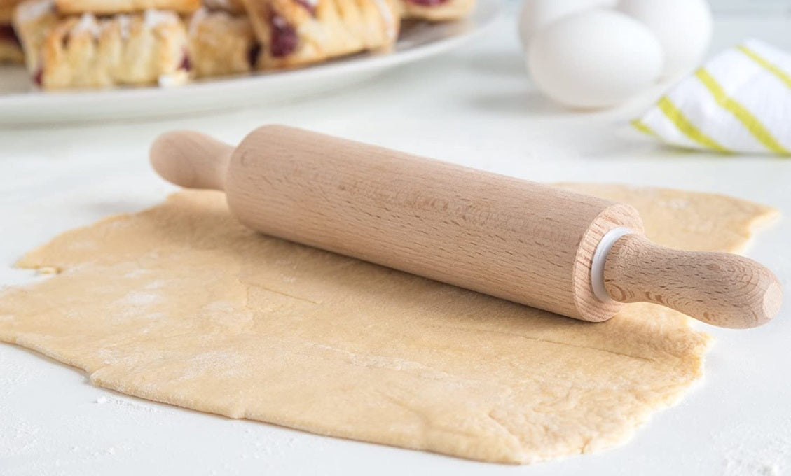 Fox Run Junior Beech Wood Rolling Pin 10" by Kitchen Niche