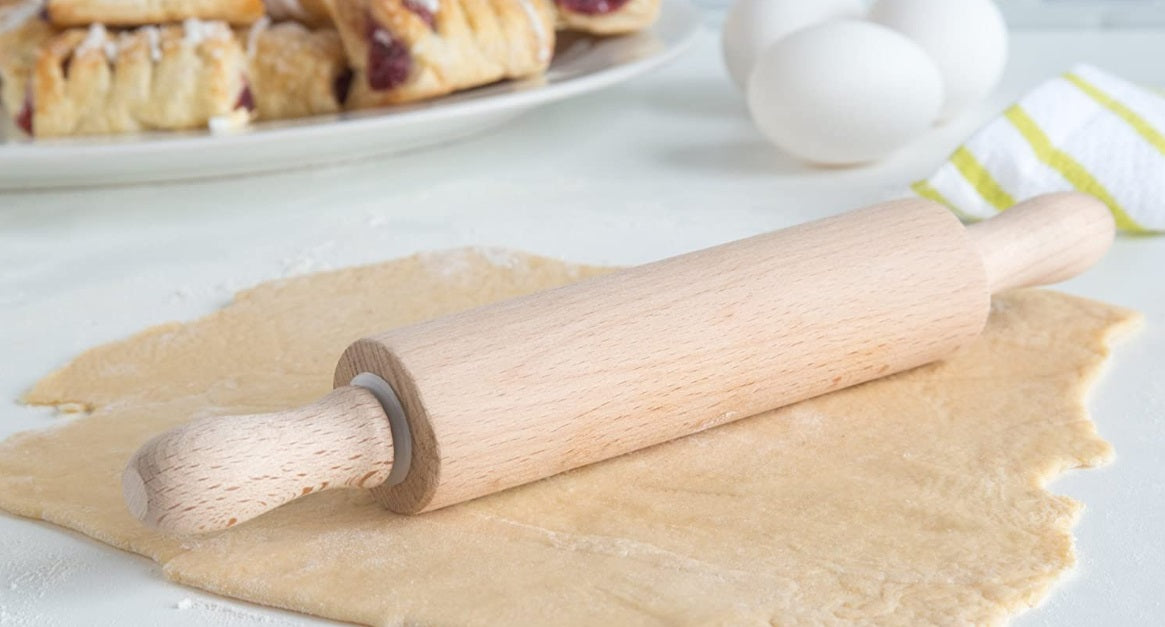 Fox Run Small Beech Wood Rolling Pin 14" by Kitchen Niche