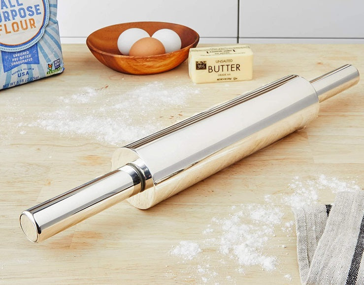 Fox Run Stainless Steel Rolling Pin 18.5" by Kitchen Niche