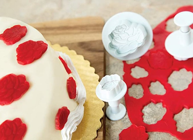 Fox Run Rose Fondant Plunger Cutter Set by Kitchen Niche