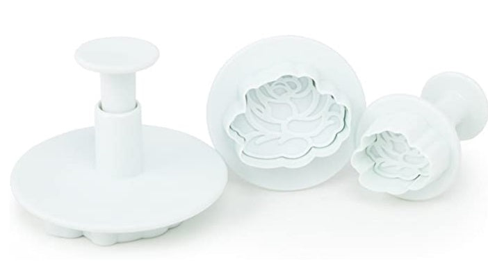 Fox Run Rose Fondant Plunger Cutter Set by Kitchen Niche