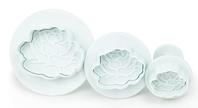 Fox Run Rose Fondant Plunger Cutter Set by Kitchen Niche