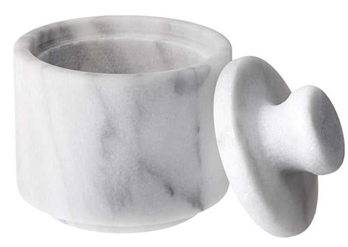 Fox Run White Marble Salt Cellar by Kitchen Niche