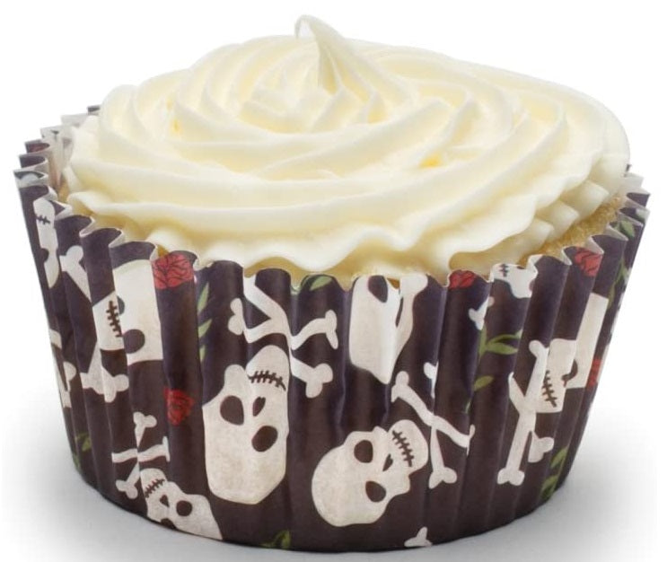 Fox Run Skull & Roses Baking Cup Set of 50 by Kitchen Niche