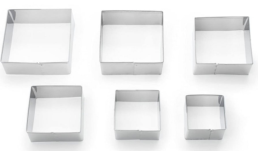 Fox Run Square Cookie Cutter Set by Kitchen Niche