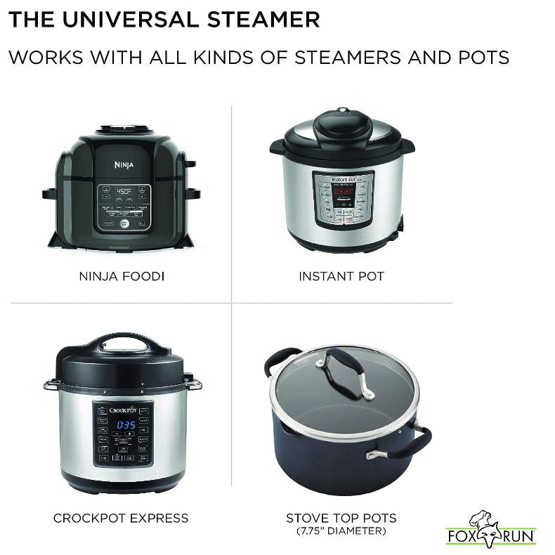 Fox Run Collapsible Silicone Steamer Basket Insert by Kitchen Niche