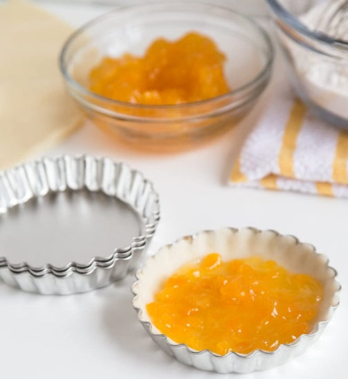 Fox Run Tartlet & Loose Bottom Quiche Pan Set of 4 4" by Kitchen Niche