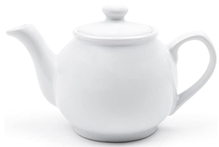 Fox Run White Ceramic Teapot 10-Cup by Kitchen Niche