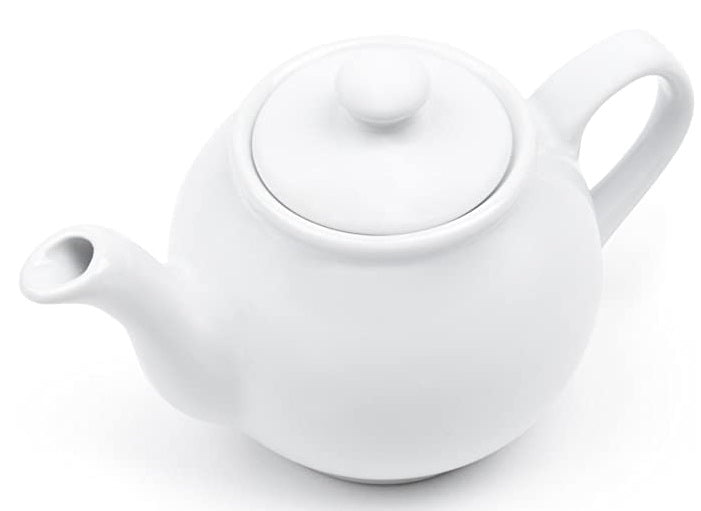 Fox Run White Ceramic Teapot 10-Cup by Kitchen Niche
