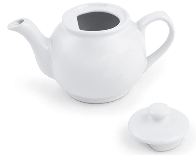 Fox Run White Ceramic Teapot 10-Cup by Kitchen Niche