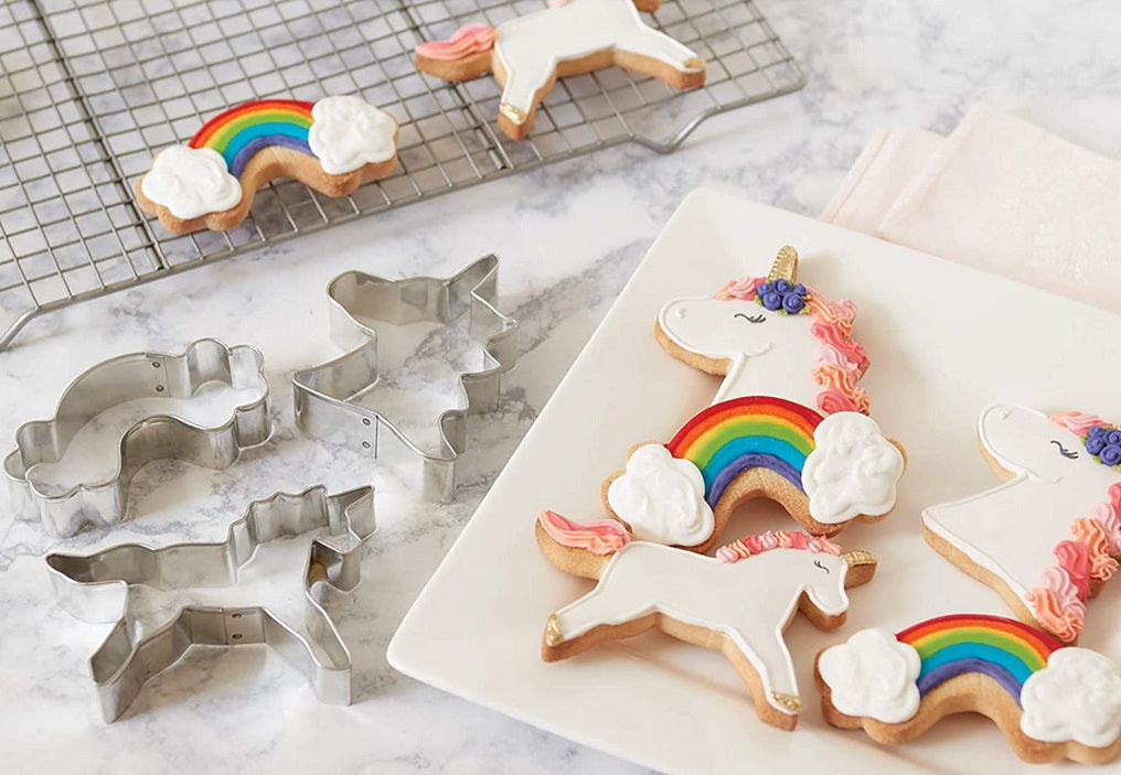 Fox Run Unicorn Cookie Cutter Set by Kitchen Niche