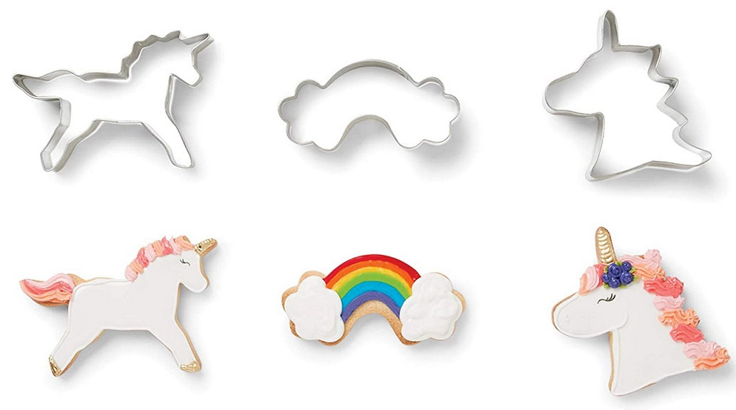Fox Run Unicorn Cookie Cutter Set by Kitchen Niche