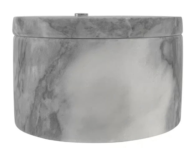 Fox Run White Marble Double Salt Cellar by Kitchen Niche