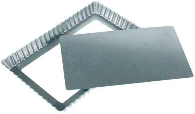 Fox Run 11" x 7" Loose Bottom Tart / Quiche Pan by Kitchen Niche