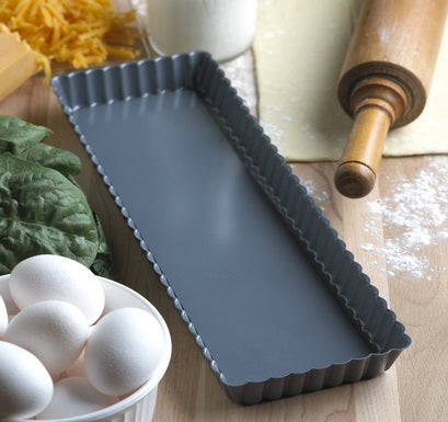 Fox Run 14" x 5" Loose Bottom Tart / Quiche Pan by Kitchen Niche