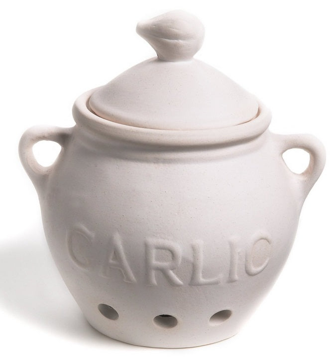 Fox Run White Ceramic Garlic Keeper by Kitchen Niche