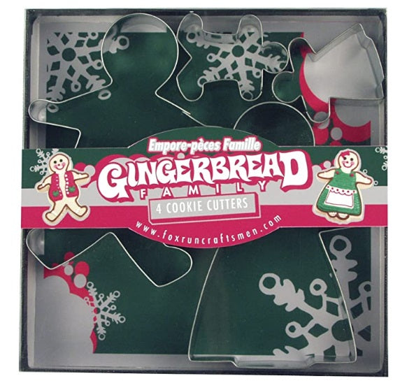 Fox Run Gingerbread Family Cookie Cutter Set by Kitchen Niche