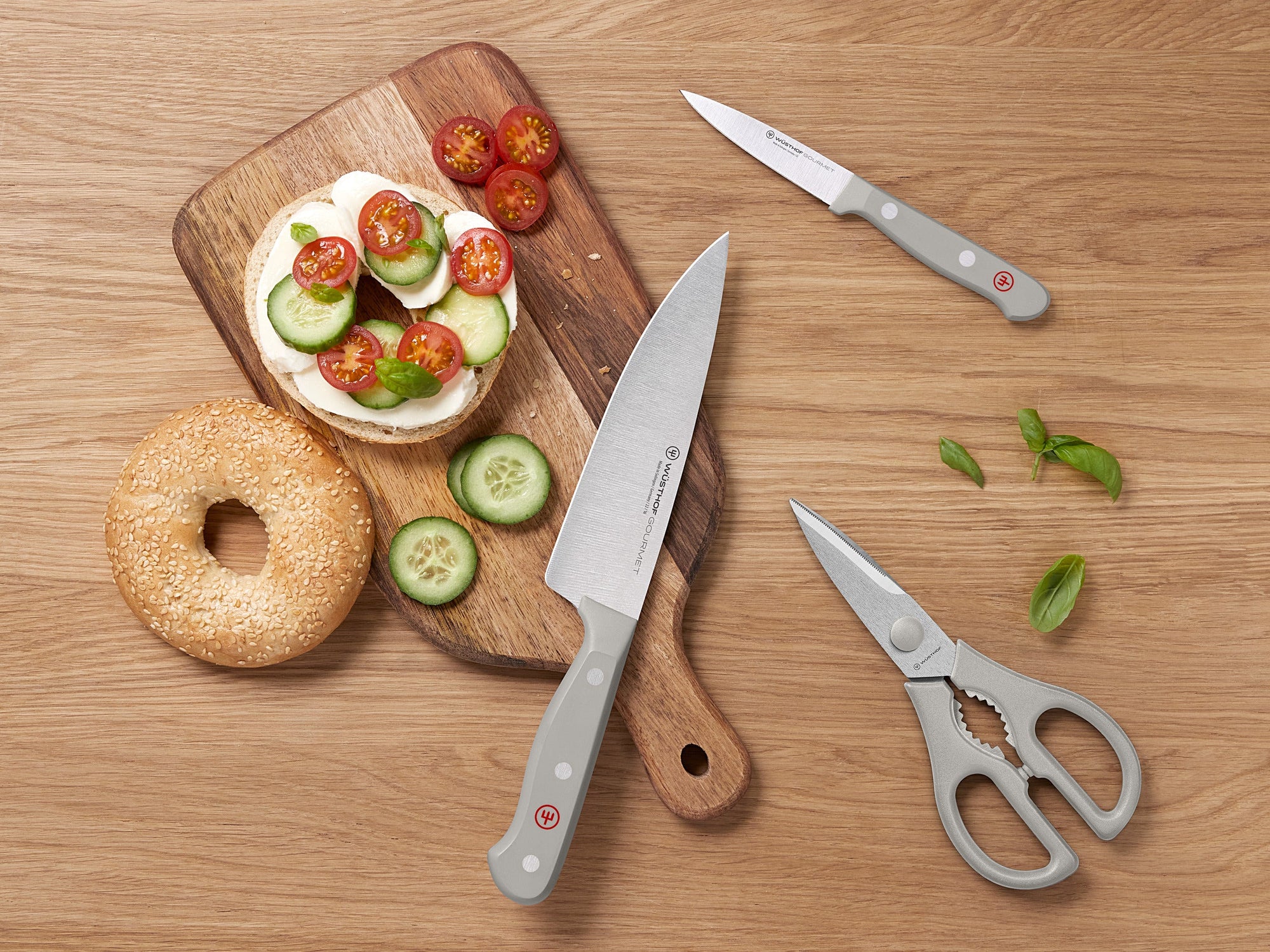 Wüsthof Gourmet Grey Prep Knife Set – 3-pcs. Wusthof by Kitchen Niche