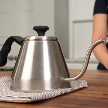 London Sip Stainless Steel Gooseneck Kettle with Thermometer by Kitchen Niche