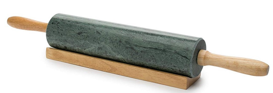 Fox Run Green Marble Rolling Pin 10" by Kitchen Niche