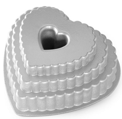 Nordic Ware Tiered Heart Bundt Pan by Kitchen Niche