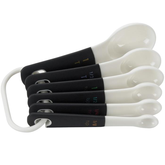 OXO Measuring Spoons – Set of 6 – White Oxo by Kitchen Niche