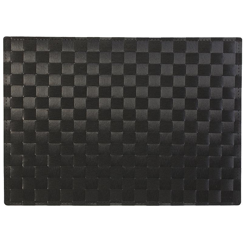 Danesco Woven Placemat – Black – 17&quot; x 12&quot; Danesco by Kitchen Niche