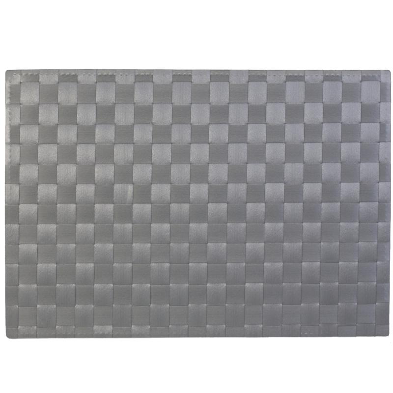 Danesco Woven Placemat – Silver – 17" x 12" Danesco by Kitchen Niche