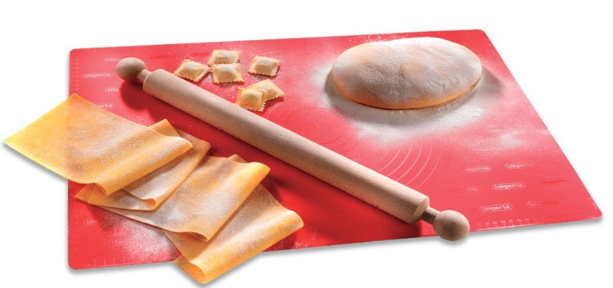 Imperia Foglio Chef Multi Purpose Pastry Mat & Rolling Pin Set Imperia by Kitchen Niche