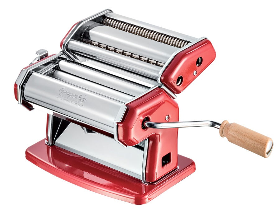 Imperia iPasta Professional Pasta Machine Classic Red 6,5/12 mm Imperia by Kitchen Niche