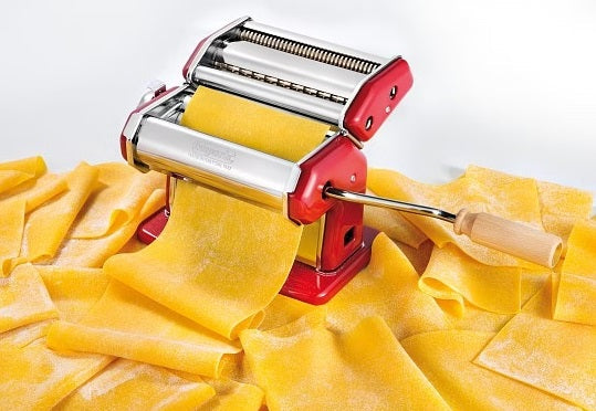 Imperia iPasta Professional Pasta Machine Classic Red 6,5/12 mm Imperia by Kitchen Niche