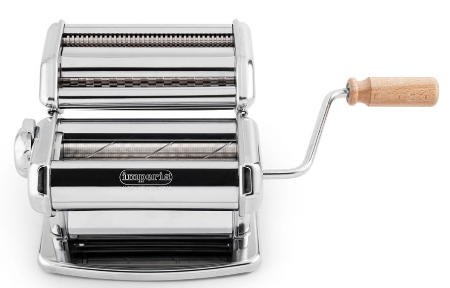 Imperia iPasta Professional Pasta Machine Stainless Steel Ruvida 6,5/12 mm Imperia by Kitchen Niche