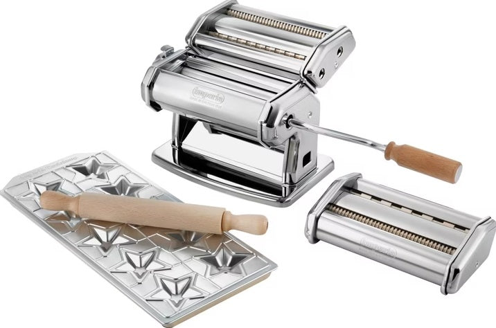 Imperia Pastaia Italian Pasta Machine Gift Set with Ravioli Maker Imperia by Kitchen Niche
