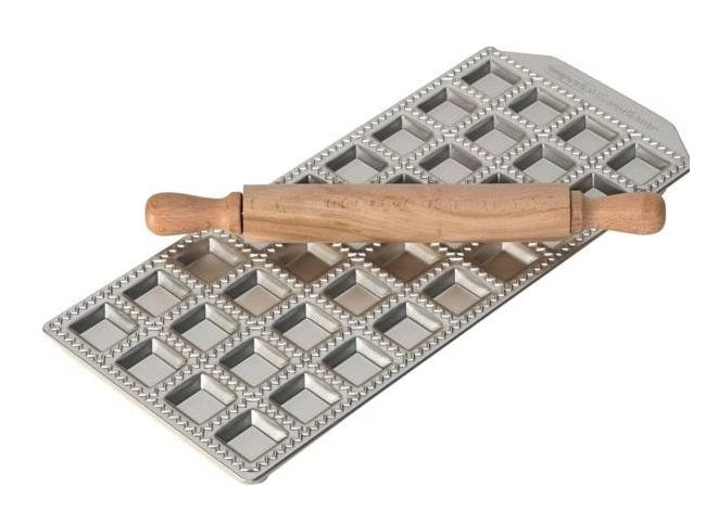 Imperia Raviolamp Classic Ravioli Maker Set with Rolling Pin Imperia by Kitchen Niche