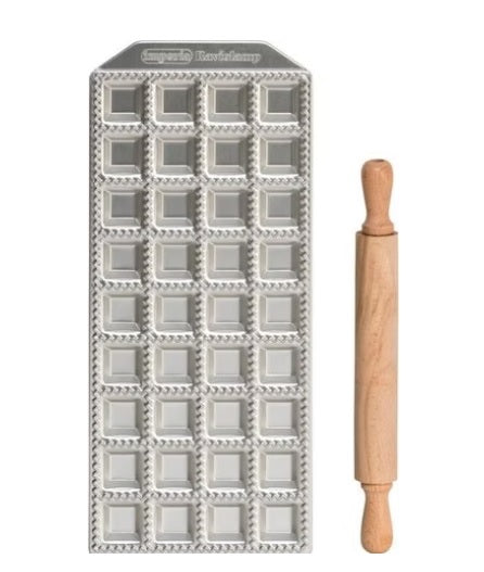 Imperia Raviolamp Classic Ravioli Maker Set with Rolling Pin Imperia by Kitchen Niche