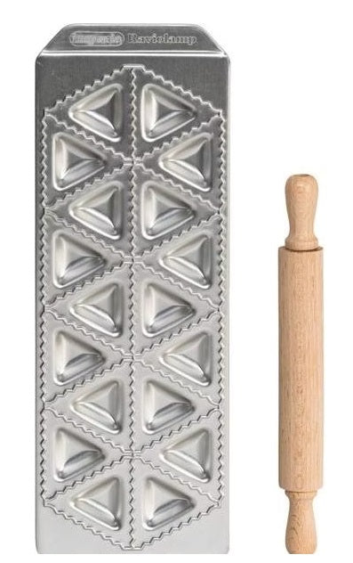 Imperia Raviolamp Classic Tortelli Maker Set with Rolling Pin Imperia by Kitchen Niche