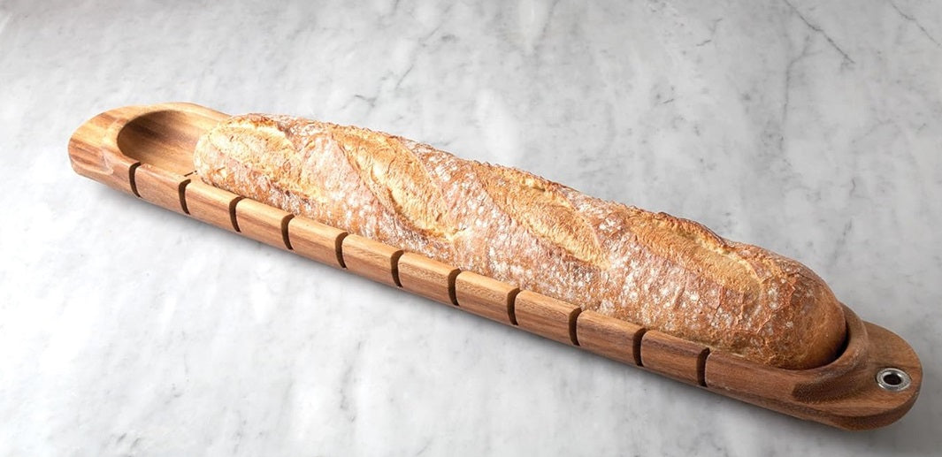 Ironwood Acacia Wood Large Baguette Miter by Kitchen Niche