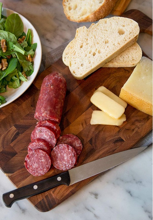 Ironwood Calistoga Acacia Wood End Grain Cheese Cutting Board by Kitchen Niche