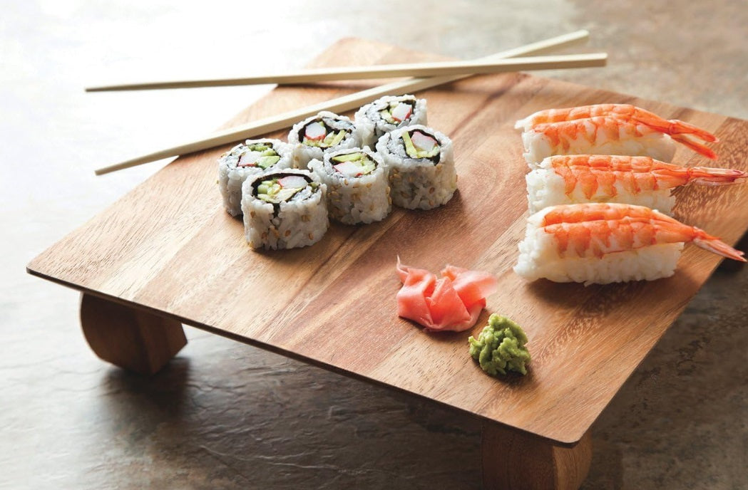 Ironwood Acacia Wood Kyoto Sushi Stand by Kitchen Niche